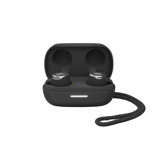 JBL Reflect Flow Pro - Black - Waterproof true wireless Noise Cancelling active sport earbuds - Detailshot 2